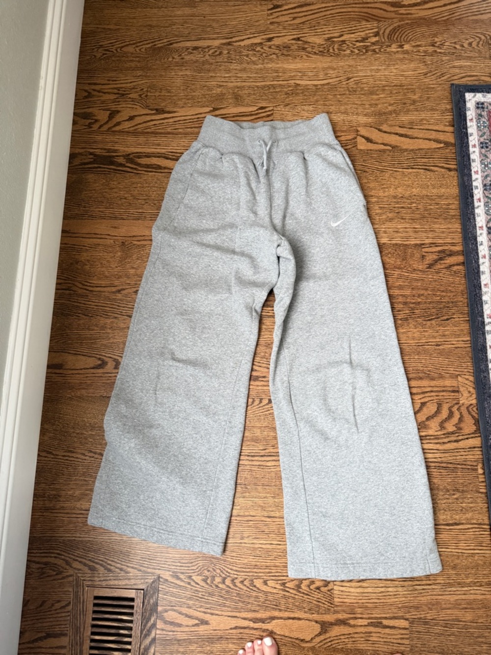 Nike Gray Wide-Leg Sweatpants